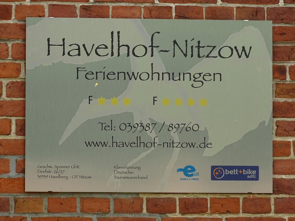 Havelhof-Nitzow Apartment Exterior foto